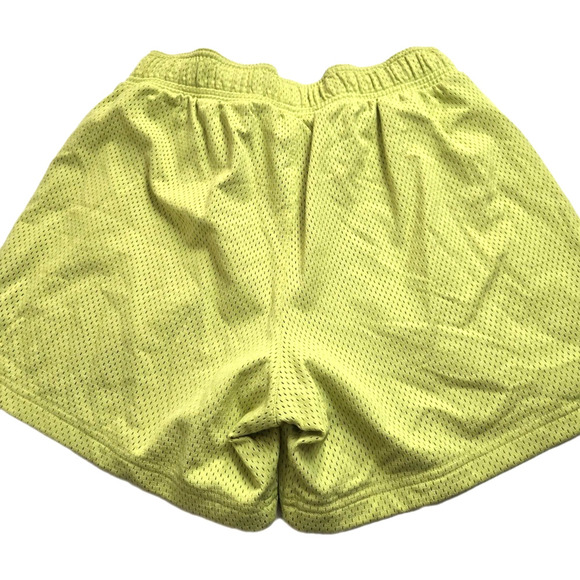 Womens Gymshark Lifting Mesh Shorts Neon Yellow/Green Size XS Pockets EUC - Picture 9 of 11